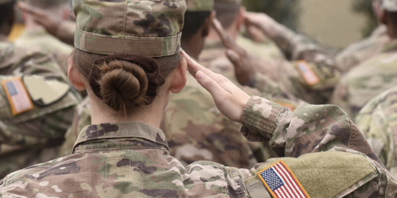 American,Soldiers,Salute.,Us,Army.,Military,Forces,Of,The,United