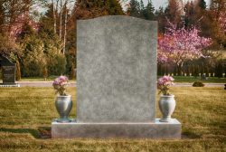 Large,Blank,Tombstone,Is,Ready,For,A,Message