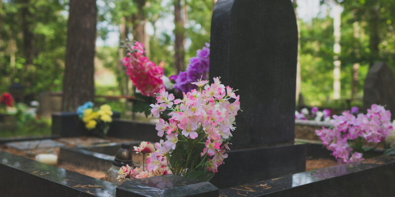 Memorial,Stone,In,The,Forest,Cemetery.