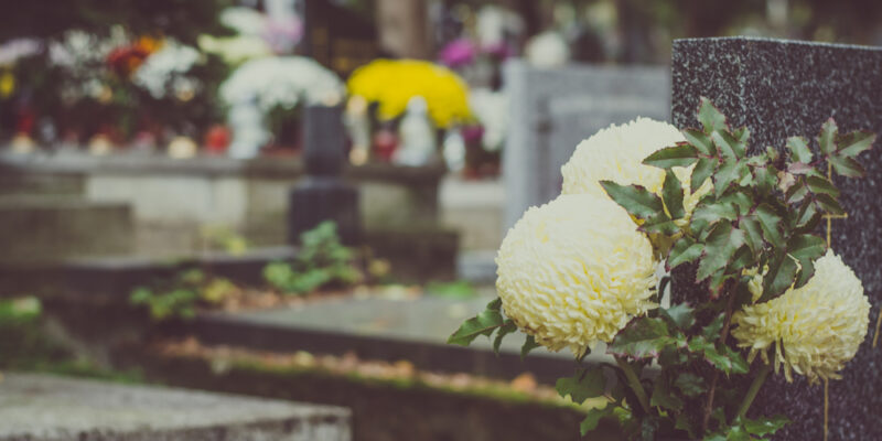 Bouquet,Of,Colorful,Flowers,During,Christian,All,Saints,Day,Event
